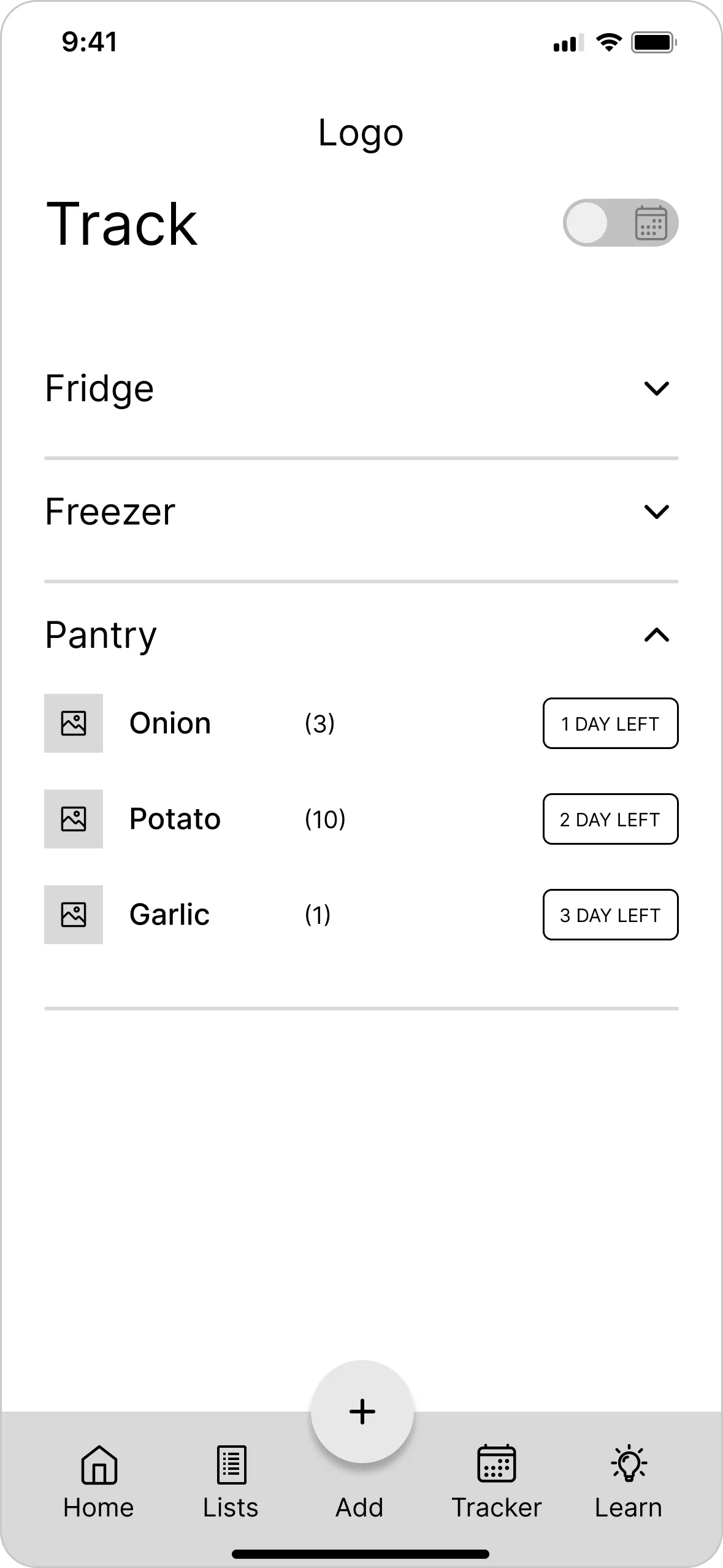Before, expiration dates spread across two pages
